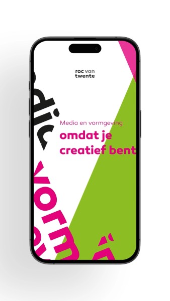 Roc van Twente, omdat je creatief bent. Motion poster instagram story.